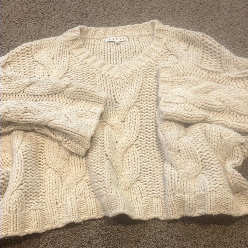 Cozy Cream Cable Knit Sweater